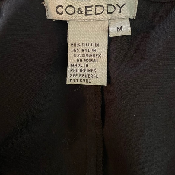 Co&Eddy Short Collar Black Zip Up Blazer | Sz Med - Picture 7 of 7